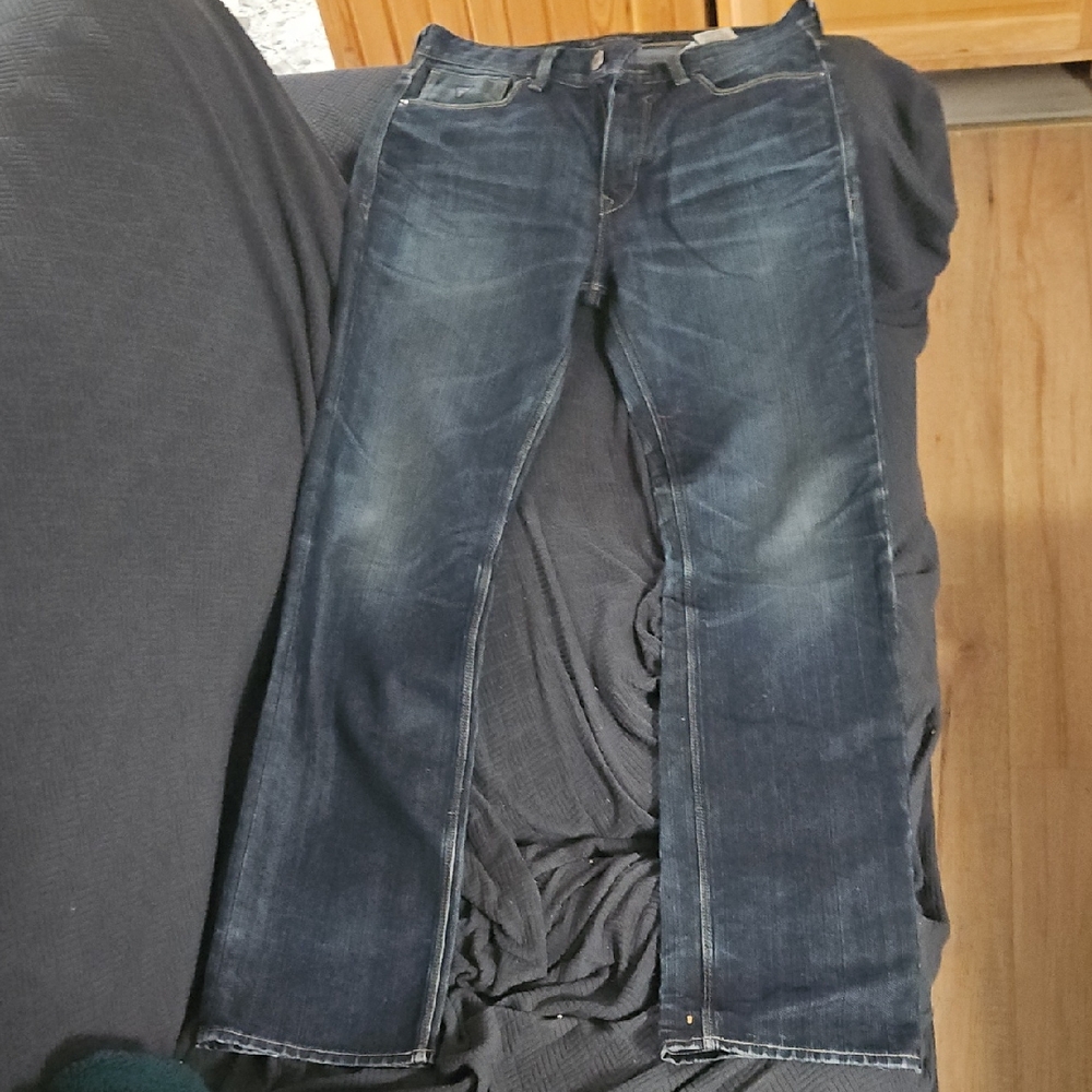 Guess Men's Dark Blue Bootcut Jeans